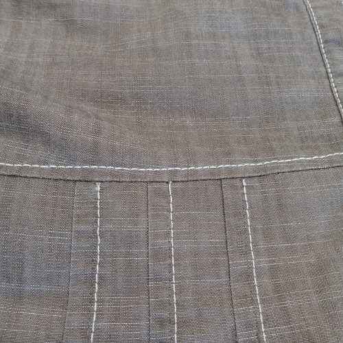 Soho Apparel Ltd Dress Roll Tab Sleeve Buttons Pleats Size 12 Prairie Cottage - Picture 8 of 14