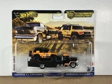 Hot Wheels Premium Team Transport Toyota FJ Cruiser & Horizon Hauler #81 HTF