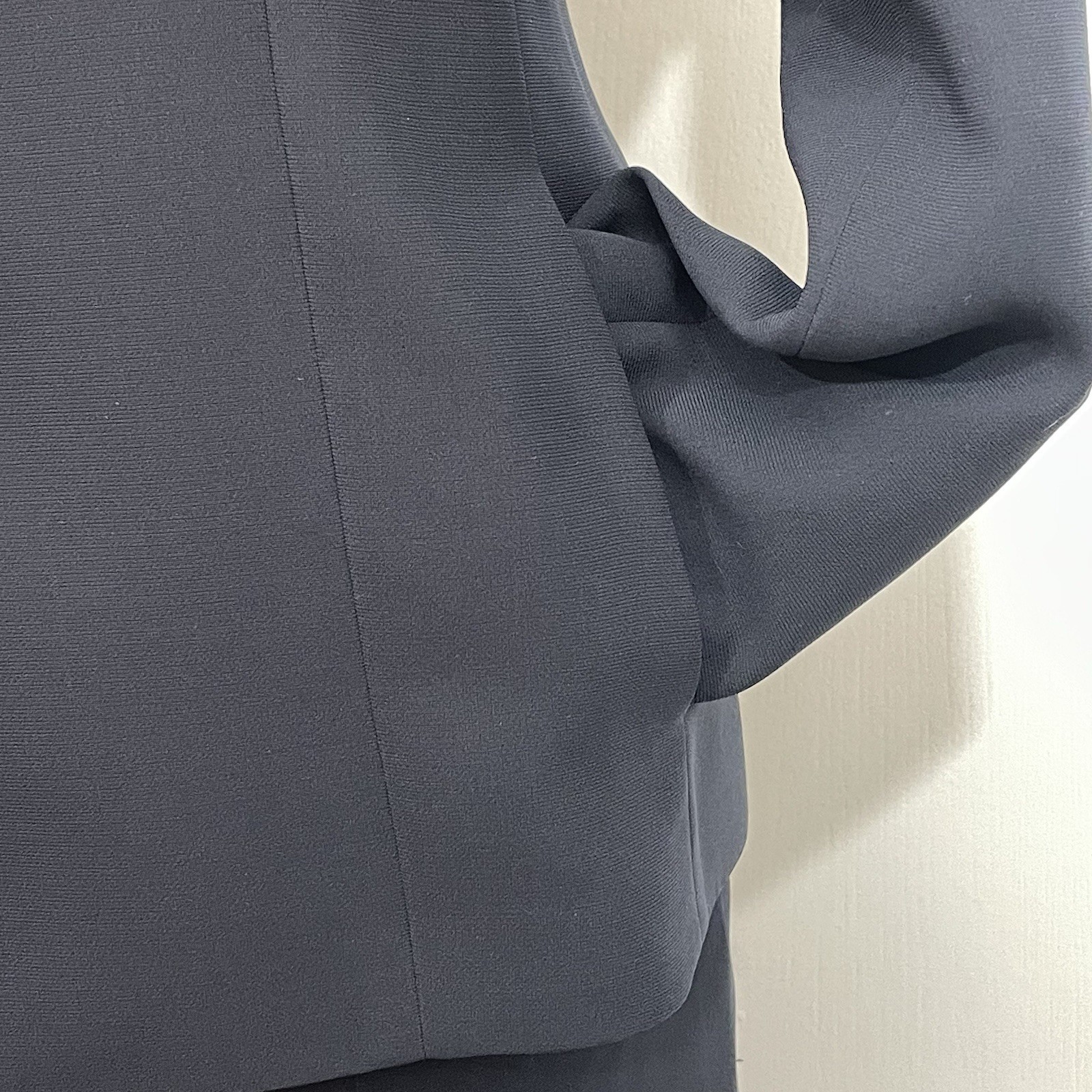 Collection For Le Suit Size 12 Skirt Suit. Midnight Navy Black See Pictures.