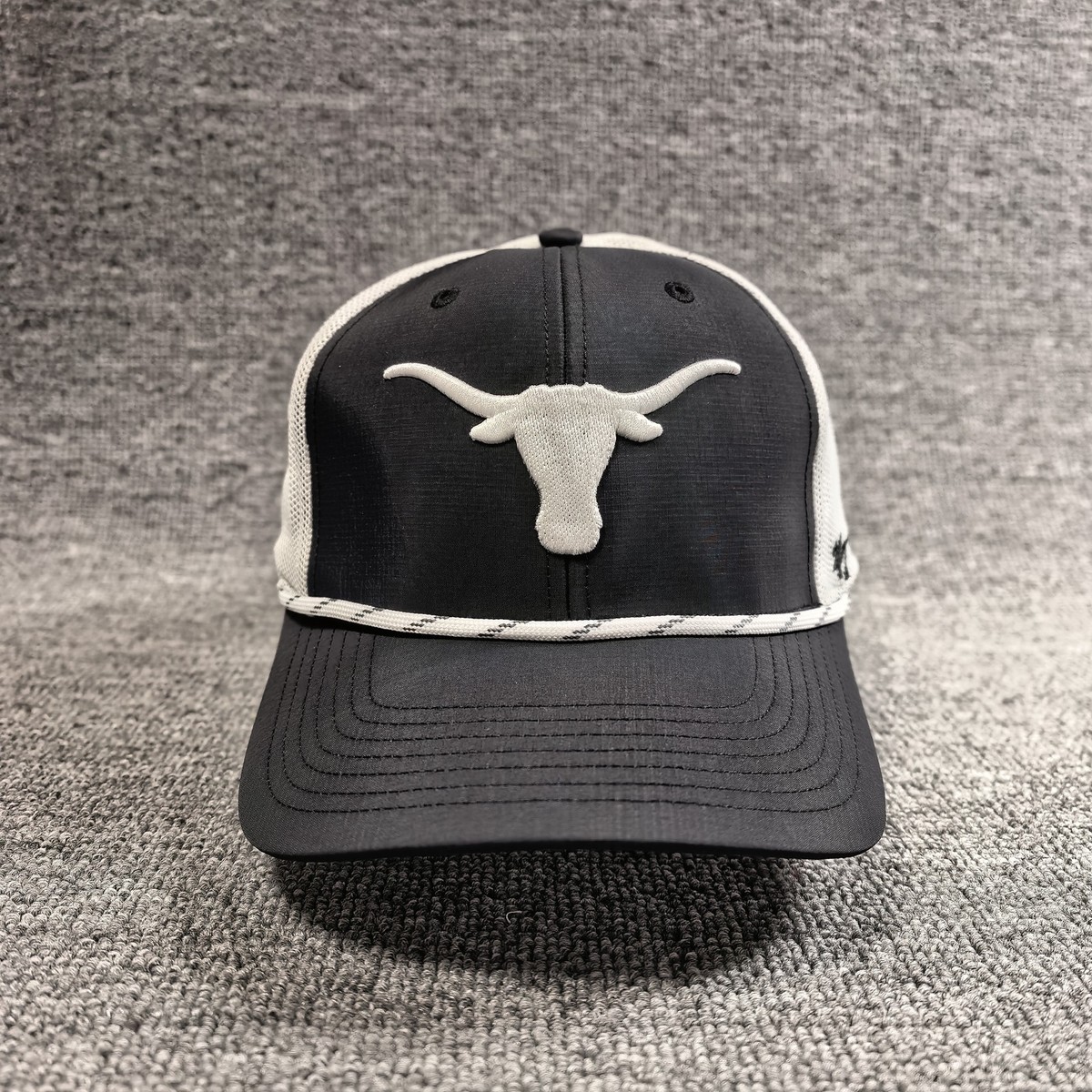 47 Brand Texas Longhorns Captain Trucker Hat Snapback Cap Black White NCAA