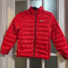 REI Co Op Kids youth Red Puffer winter cold fluffy cozy jacket M 10-12