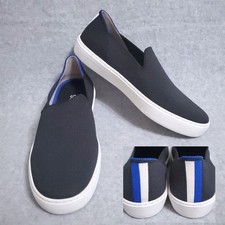 ROTHYS WOMENS THE ORIGINAL SNEAKER SLIP-ON BLACK 8 M VERY NICE