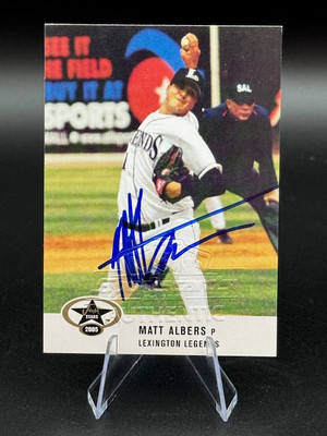 2009 Matt Albers signed Pre-Rookie Lexington Legends