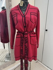 KARL LAGERFELD Damen Jackenkleid Strick Midi ...