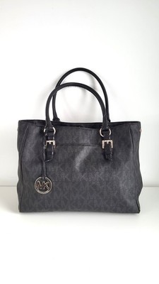 Michael Kors Jet Set Large Signature Tote I Black/Charcoal