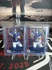 (2)Jaxson Dart Rookie 2025 Topps Chrome NFL Football Chrome Base RC Giants