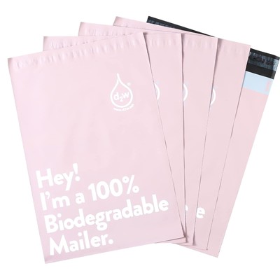 10x13 Inches 100% Biodegradable D2W Poly Mailers, 50pcs Blue Envelopes Shippi...