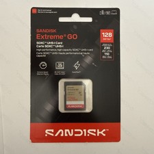 SanDisk Extreme GO  128GB SDXC & SDXC UHS-I Card - Black 230mb/s Read, 110mb/s W