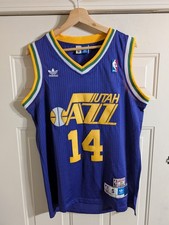 Jeff Hornacek Utah Jazz VINTAGE Adidas Men's S Jersey NBA Hardwood Classic RARE 