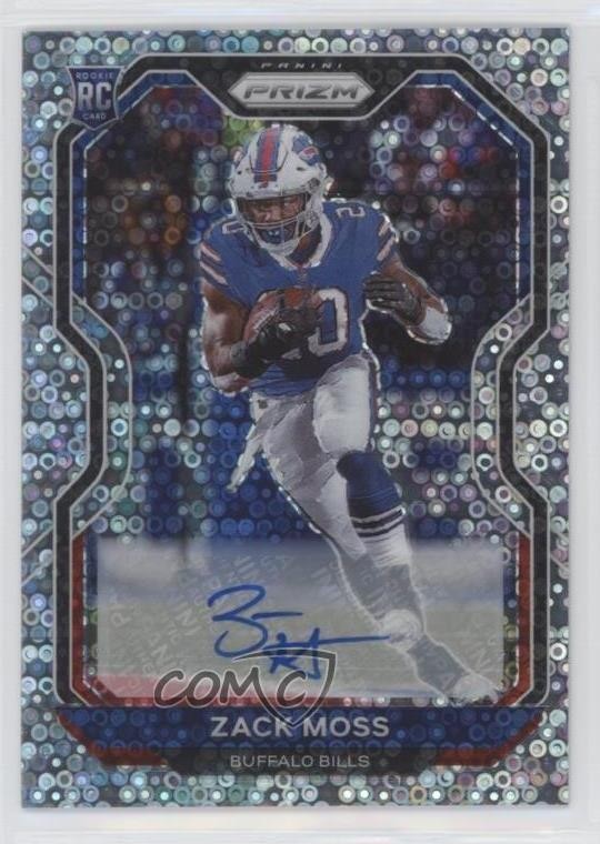 2020 Panini Prizm Rookie No Huddle Prizm Auto Zack Moss #311 Rookie Auto RC