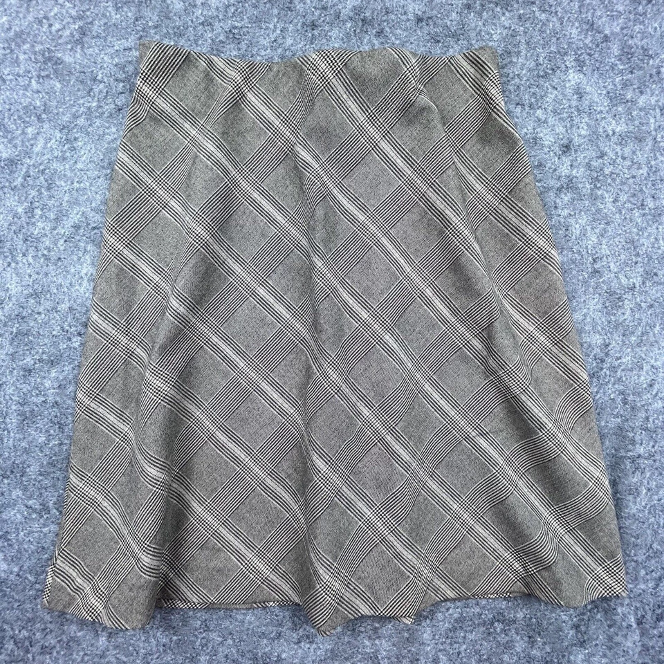 Falda Karen Kane Mujer Pequeña Cuadros Academia Preppy Nerd Universidad Colegiala Foto 3 de 4