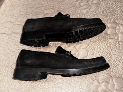 Gucci Horsebit Suede Black Loafers Mens Size 10D | eBay display picture 2
