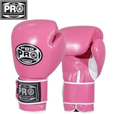 ProBoxing  Leather Boxing Gloves - Pink - Premium Boxing Gloves, Sparring, MMA