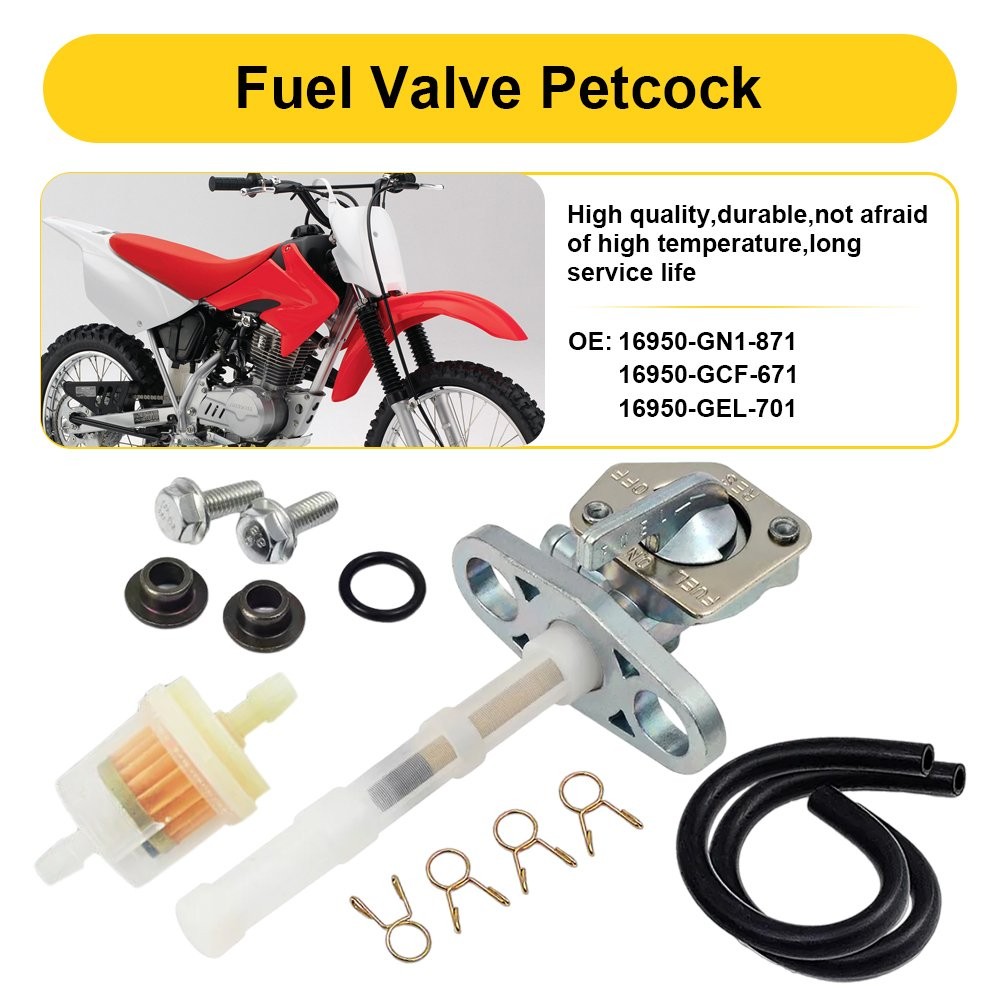 Fuel Valve Petcock Fits Honda CRF50F CFR70F CRF80F CRF100F XR100R etc XR80R`