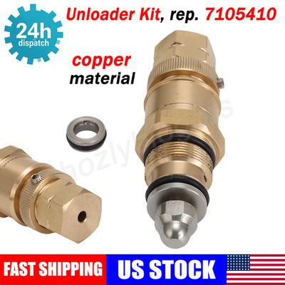 #ad 7105410 For Simpson AAA Copper Unloader Kit Fit Simpson AAA 7109267 Triplex Pump $60.34