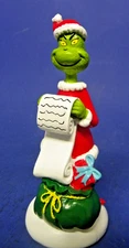 The Grinch With Presents List Christmas Figurine Dr. Seuss 6.5" Tall by Ruz
