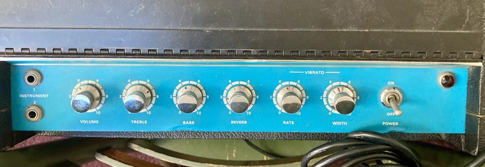 Vintage Vox Galaxie Amp With Foot Switch Etc Excellent! - Image 3 of 4