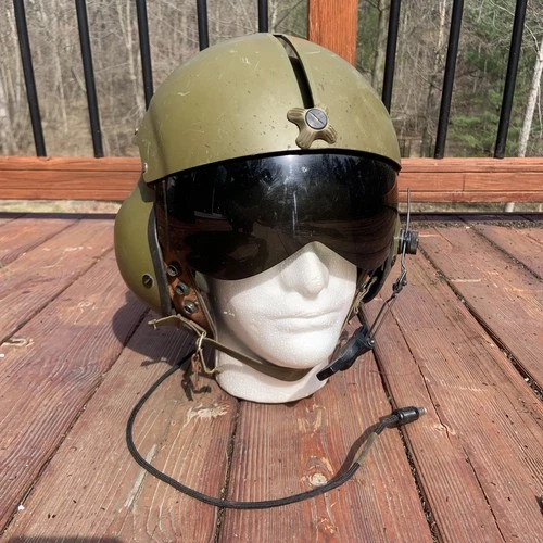 1971 Vietnam Gentex Military SPH-4 Sz Regular Helicopter Flight Helmet Vintage