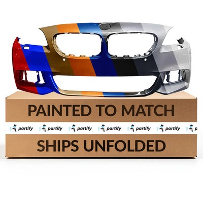 NEW Painted to Match by VIN Unfolded Front Bumper For 2014-2016 BMW 5 Series