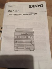 Sanyo DC X891 Instruction Manual