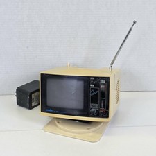 Vtg 4.5" Mini Television by Sonic "MY-TV" STV-6 NCA - Under Shelf Mount - w/Box