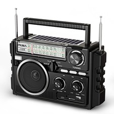 Portable Radio Dual-Antenna AM FM SW Bluetooth USB Rechargeable - Easy to Use