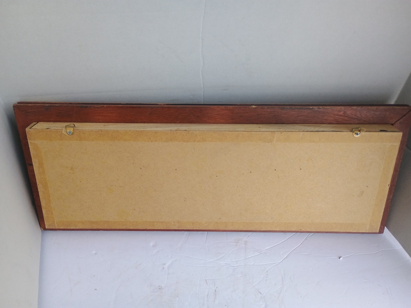 Enterprise Half-Hull Antique Sailing Yacht Nautical Sail Boat Model Framed Rare 