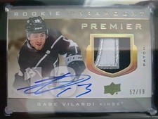 Gabe Vilardi Paramount Rookie Patch Auto RPA RC /99 - 2020-21 UD Premier #P-GV