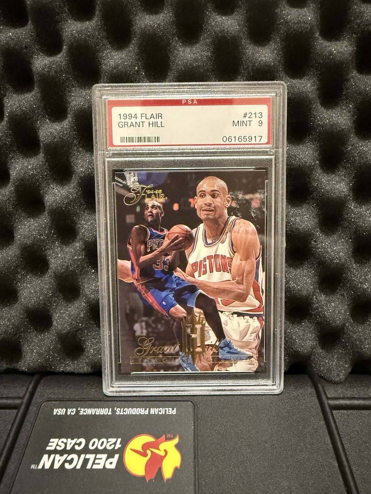 1994 Flair Grant Hill Rookie RC #213 PSA 9 Mint Detroit Pistons