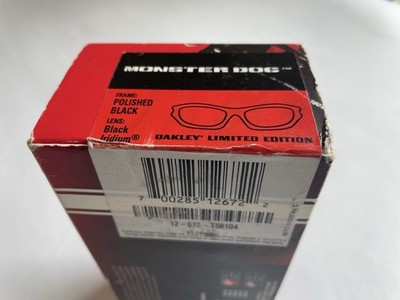 Oakley Monster Dog Ducati Sunglasses - Black Iridium - NEAR MINT