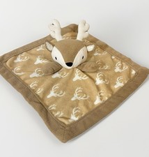 Levtex Baby Deer Plush Security Blanket Lovey Buck Antlers Reindeer Brown 2021