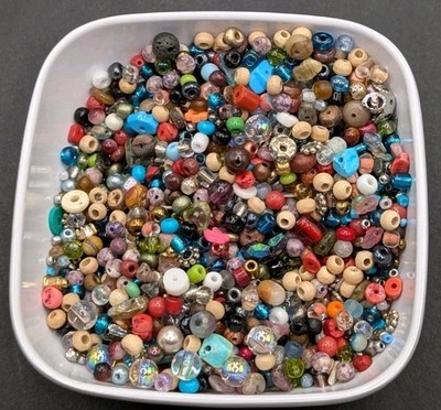 5oz - Tiny to Super Tiny Mixed Mystery, Bead Soup Bag: Craft Beading DIY Project