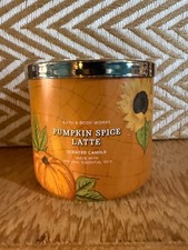 Bath  Body Works 3-Wick 14.5oz Scented Candle Autumn Collection 