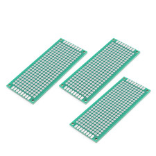 3Pcs 30 X 70Mm Double Sided PCB Board Universal Printed Circuit Proto Board for