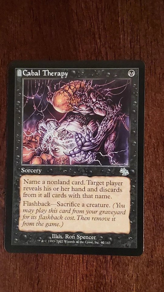 Cabal Therapy Judgment EX/LP 62/143 MTG Magic the Gathering Sorcery Uncommon - Image 3 of 4