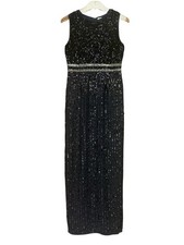 Mac Duggal 93603 Sequin Embellished Gown Midnight Navy NWT Sz 2