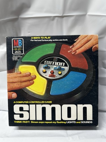 Jeu électronique Simon vintage 1978 Milton Bradley testé et fonctionne comme neuf - Photo 1/6