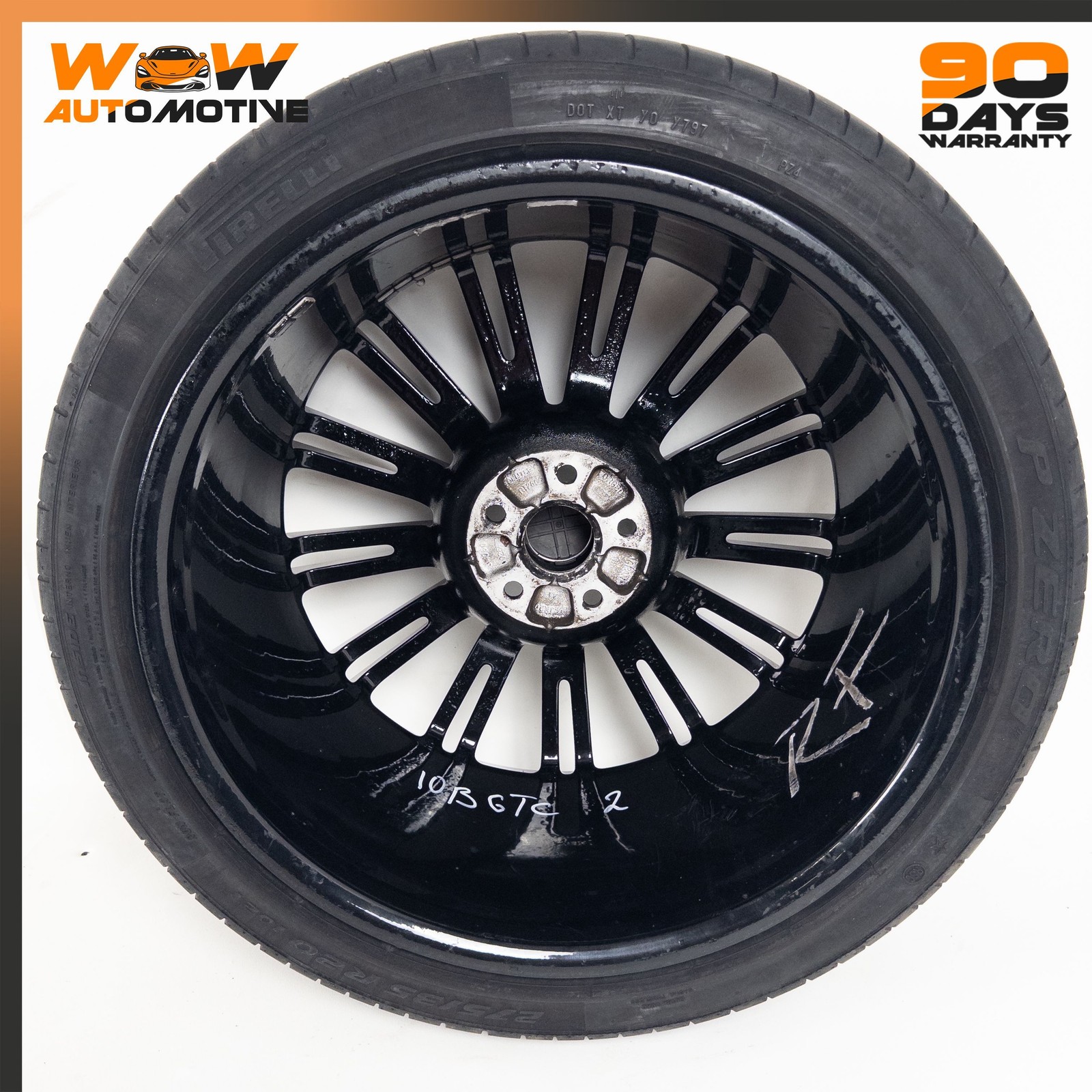 04-13 BENTLEY CONTINENTAL GTC 9.5 X 20 20" WHEEL RIM 3W0601025AQ 4 OEM