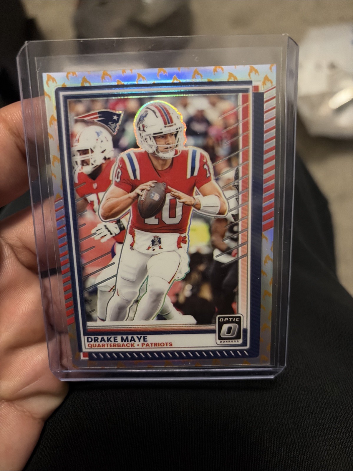 2025 Panini Donruss Optic #47 Drake Maye Fire Emoji 🔥 (SSP) Case Hit 💥💥💥