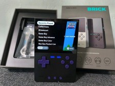 Trimui Brick Black With Purple Buttons And Mi...