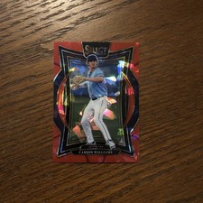 carson williams 2025 Panini Select Red Ice Prizm Parallel #d 281/299 Rookie