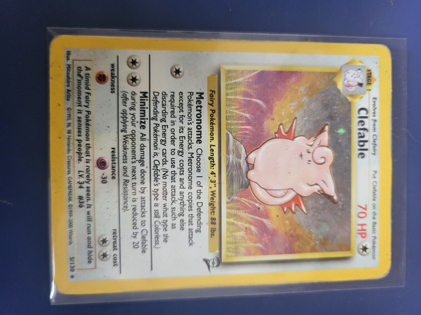 Pokémon TCG Clefable Jungle 1/64 Holo Unlimited Holo Rare LP