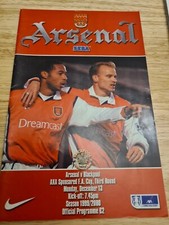 Arsenal V Blackpool FA Cup Programme 2000