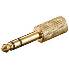 Goobay Adattatore audio stereo 6,35 mm a 3,5 mm metallo