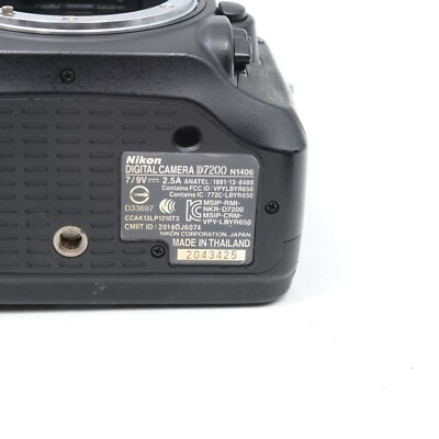 Exc+++++] Nicon D7200 Body Only 24.2MP Digital SLR from
