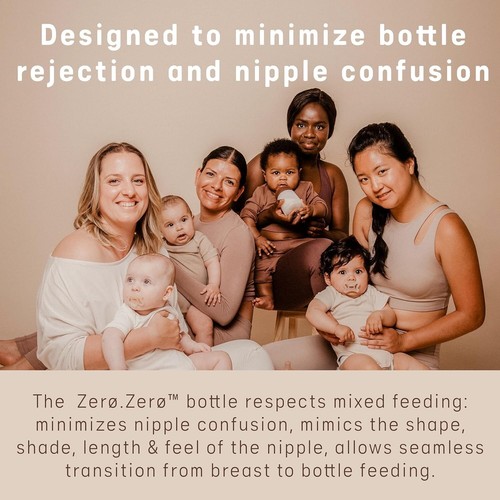 4-Pack Zero Zero Anti-Colic Baby Bottles for Reduced Nipple Confusion - Medium - Picture 6 of 10
