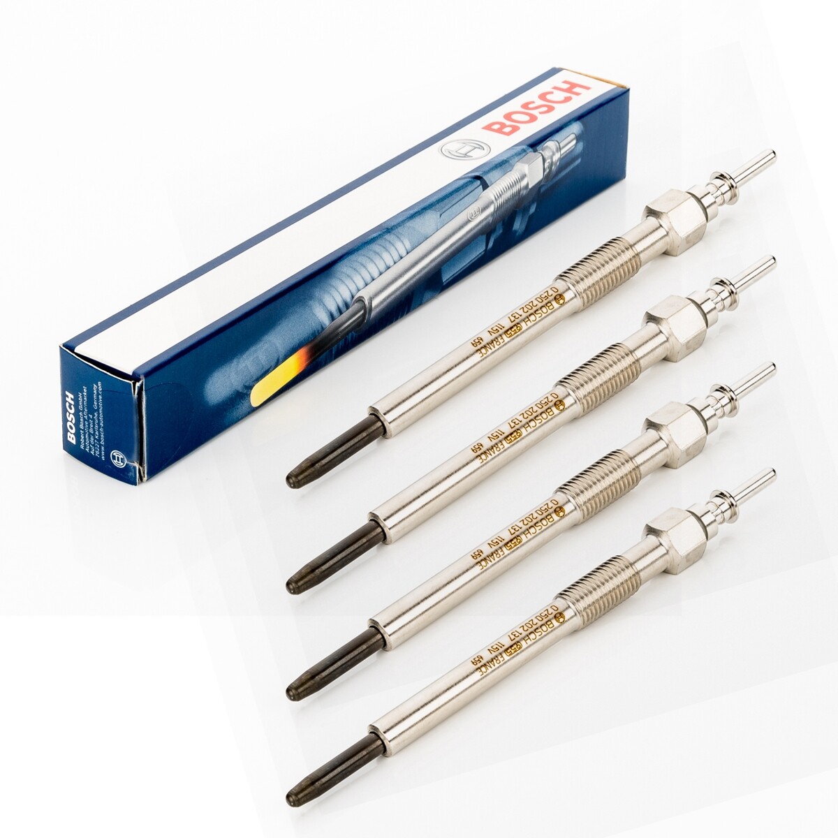 4X Glow Plugs Original BOSCH Duraterm 0250202137 For OPEL ASTRA G H J VAUXHALL