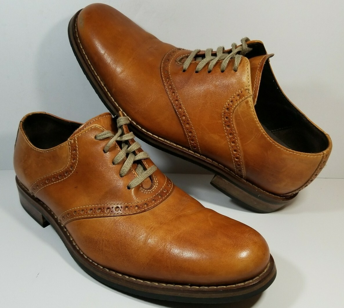 SAOLA Scarpe eleganti stringate da uomo Cole Haan Oxford in pelle marrone US 9 M C10509