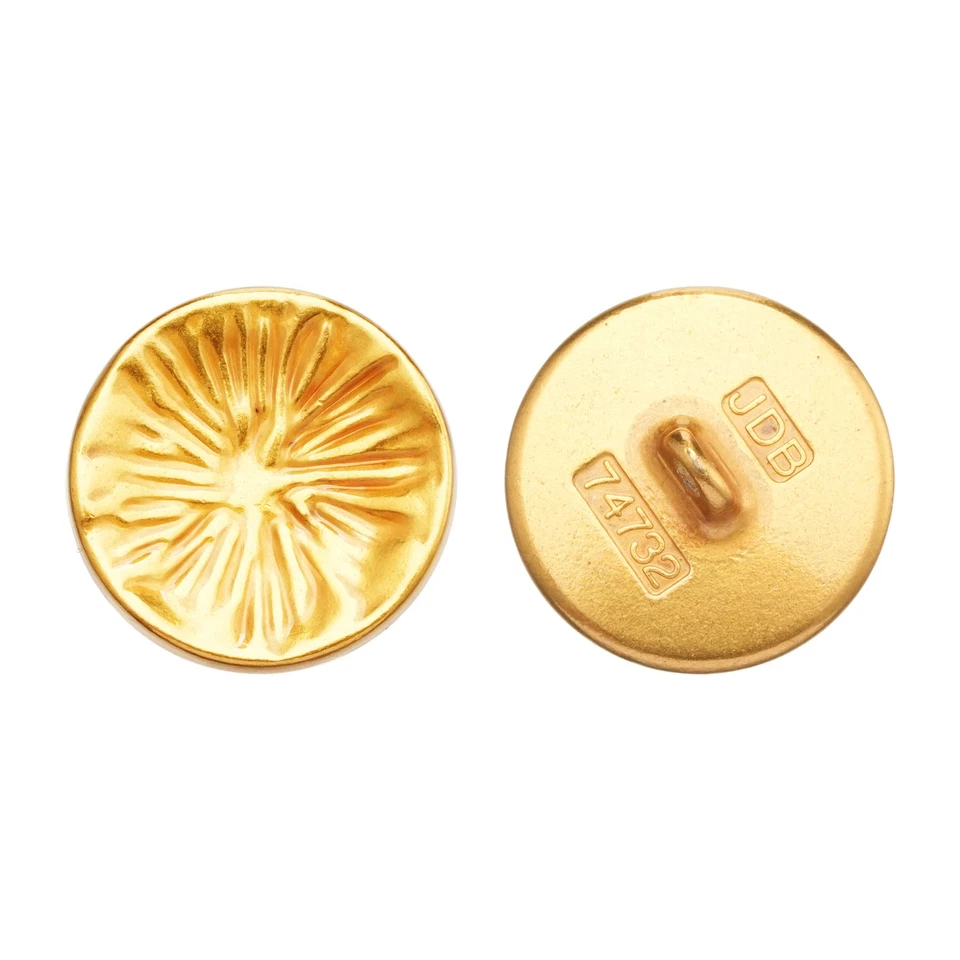 5pcs Luxury Metal Button for Handmade Apparel Decor Sewing Crafts Design 15/23mm - Image 2 of 3