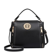 Miss Lulu Ladies Dual Zip Tote Handbag Women Shoulder Cross Body Bag